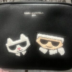 Karl Lagerfeld NWT Paris Maybelle crossbody bag purse. Plush characters on front